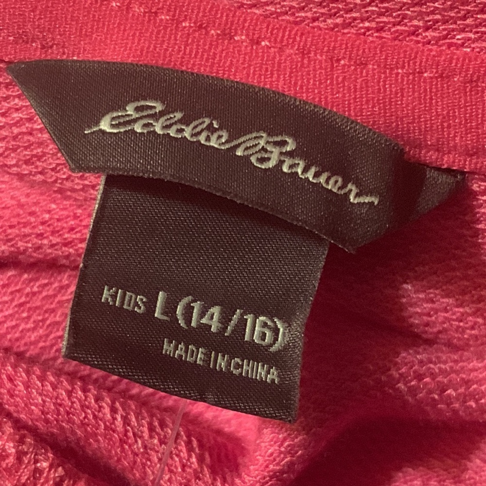 Eddie Bauer Girls Pink Infinity Crisscross Hoodie - Picture 5 of 12